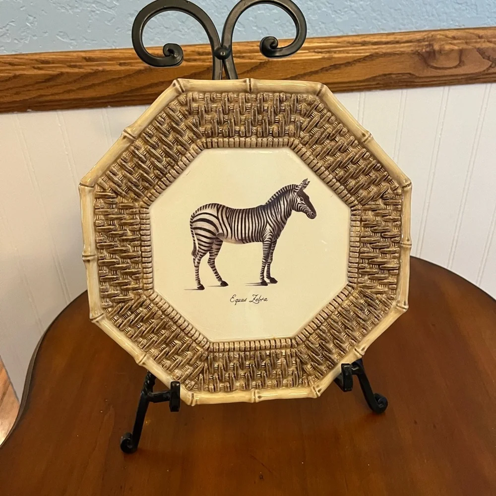 Raymond Waites Zebra plate‎ decorative